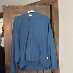 Blue Zip-Up Hoodie
